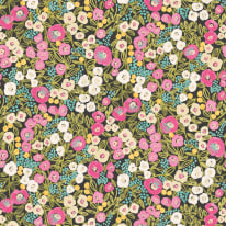 Ohpopsi Glasshouse Flora Ditsy Fuchsia/Jet Wallpaper - GHS50113W