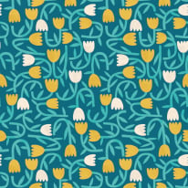 Ohpopsi Glasshouse Tiny Tulip Azure Wallpaper - GHS50136W
