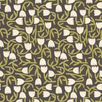 Ohpopsi Glasshouse Tiny Tulip Midnight Wallpaper - GHS50140W