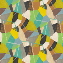 Ohpopsi Abstract Geometric Jade Riot Wallpaper - GRA50105W