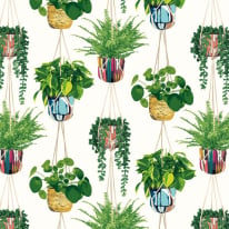Ohpopsi Houseplant Parakeet Wallpaper - GRA50112W