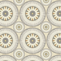 Ohpopsi Large Ellipse Circle Fossil Wallpaper - GRA50123W