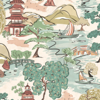 Ohpopsi Oka Landscape Blossom Wallpaper - HAN50104W