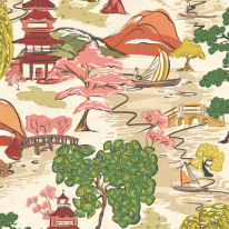 Ohpopsi Oka Landscape Koi Wallpaper - HAN50105W