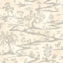 Ohpopsi Kaiwa Trees Wolf Mist Wallpaper - HAN50108W