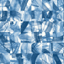 Ohpopsi Maku Geometric Electric Blue Wallpaper - HAN50125W