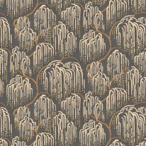 Ohpopsi Shizu Willow Tree Sable Mix Wallpaper - HAN50140W