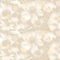 Ohpopsi Suiren Waterlily Champagne Wallpaper - HAN50142W