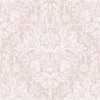 Holden Decor Harlen Woodland Design Coral Wallpaper - 90161