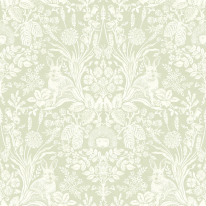 Holden Decor Harlen Woodland Design Sage Wallpaper - 90162