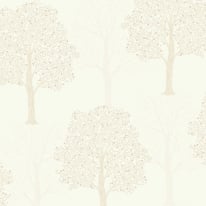 Holden Decor Opus Ornella Tree Cream Glitter Wallpaper - 35250