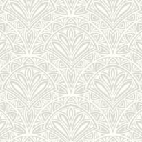 Hoopla Walls Elegance Deco Fan Grey Wallpaper - HWA1026W