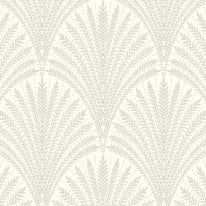 Hoopla Walls Elegance Leaf Fan Grey Wallpaper - HWA1028W