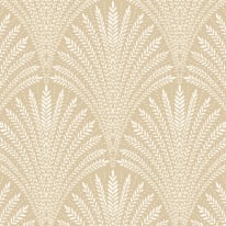 Hoopla Walls Elegance Leaf Fan Gold Wallpaper - HWA1032W