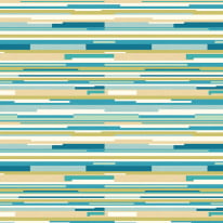 Hoopla Walls Horizontal Stripe Teal Blue Wallpaper - HWA1064W