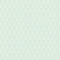Hoopla Walls Retro Arch Mint Green Wallpaper - HWA1070W