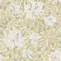 Hoopla Walls Honeysuckle Leaf Trail Stone/Natural Wallpaper - HWA1078W
