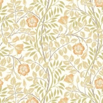Hoopla Walls Rosehip Trail Soft Amber Wallpaper - HWA1087W