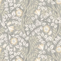 Hoopla Walls Rosehip Trail Grey/Stone Wallpaper - HWA1093W