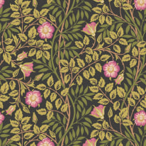 Hoopla Walls Rosehip Trail Aubergine Wallpaper - HWA1095W