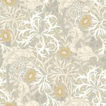 Hoopla Walls Seaweed Garden Fossil Grey Wallpaper - HWA1105W