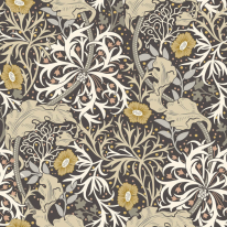 Hoopla Walls Seaweed Garden Slate Wallpaper - HWA1106W