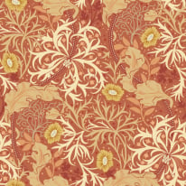 Hoopla Walls Seaweed Garden Amber Wallpaper - HWA1110W