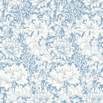 Hoopla Walls Chrysanthemum Wedgewood Blue Wallpaper - HWA1116W