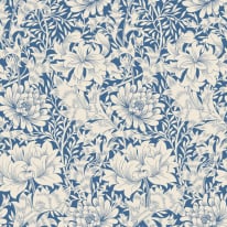 Hoopla Walls Chrysanthemum Indigo Blue Wallpaper - HWA1117W