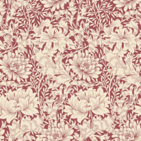 Hoopla Walls Chrysanthemum Ruby Red Wallpaper - HWA1122W