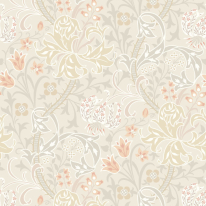 Hoopla Walls Lily Ogee Natural Stone Wallpaper - HWA1126W