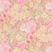 Hoopla Walls Lily Ogee Rose Pink Wallpaper - HWA1129W