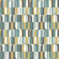Hoopla Walls Building Blocks Petrol Mix Wallpaper - HWA1168W