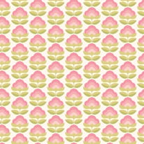 Hoopla Walls Retro Flower Rose/Apple Wallpaper - HWA1171W