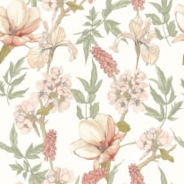 Hoopla Walls Orchid Bloom Sage/Hazel Wallpaper - HWA1178W