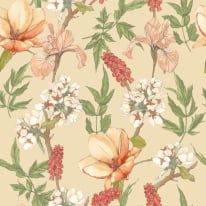 Hoopla Walls Orchid Bloom Amber Wallpaper - HWA1180W