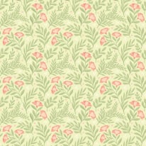 Hoopla Walls Petite Posy Apricot/Fern Wallpaper - HWA1188W