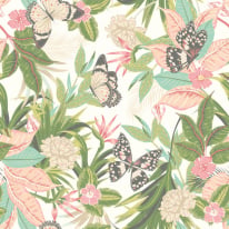 Hoopla Walls Paradise French Rose Wallpaper - HWA1189W
