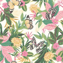Hoopla Walls Paradise Flamingo Wallpaper - HWA1191W