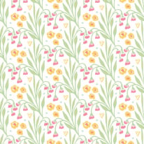 Hoopla Walls Meadow Stripe Spring Bloom Wallpaper - HWA1210W