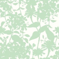 Hoopla Walls Summer Silhouette Mint Wallpaper - HWA1218W