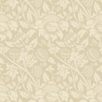 Hoopla Walls Elegance Damask Trail Hemp Wallpaper - HWA1243W