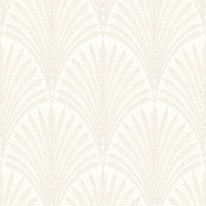 Hoopla Walls Elegance Leaf Fan Chalk Wallpaper - HWA1254W