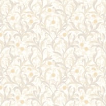 Hoopla Walls Elegance Floral Trail Stone Wallpaper - HWA1262W