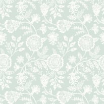 Hoopla Walls Evelyn Trail Soft Petrol Wallpaper - HWA1350W