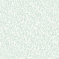 Hoopla Walls Zebra Leaf Duck Egg Blue Wallpaper - HWA1361W