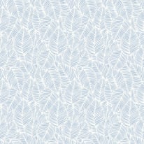 Hoopla Walls Zebra Leaf Wedgewood Wallpaper - HWA1362W