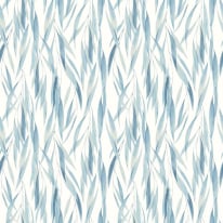 Hoopla Walls Eucalyptus Whisper Denim Blue Wallpaper - HWA1403W