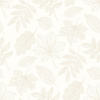 Hoopla Walls Leaf Silhouette Oatmeal Wallpaper - HWA1420W