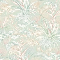 Hoopla Walls Tropical Canopy Duckegg Mix Wallpaper - HWA1427W